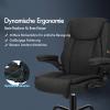 ALFORDSON Ergonomic Massage Office Chair with Reclining Function, Black view 3