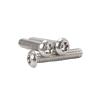 1/50 pcs M2–M12 304 Stainless Steel Tamper-Resistant 6-Lobe Button-Head Security Screws with Pin (22 mm, 3 pcs M8) view 2