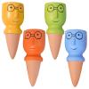 4-Piece Terracotta Plant Watering Spikes, Multicolor Glasses Design view 1