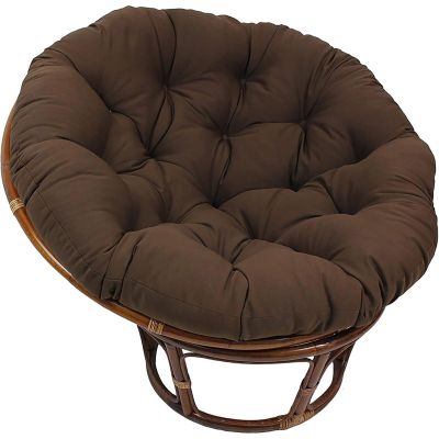 Papasan Padded Seat Cushion for Egg and Hanging Chairs, Brown, 110 x 110 cm