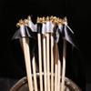 Blausky 100-Pack 30 cm Wedding Wands with Bells, Black and White view 4