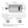 WENH RS550 DC Motor, 11-Tooth, 8.8 mm, 10.8 V view 2