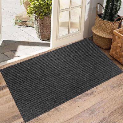 XUCHOU Indoor & Outdoor Doormat 48 x 140 cm, Black