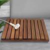 Suixtil Bamboo Bath Mat, Non-Slip Rectangular Wood Mat, 40 x 45 cm view 1