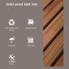 Suixtil Bamboo Bath Mat, Non-Slip Rectangular Wood Mat, 40 x 45 cm view 2