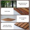 Suixtil Bamboo Bath Mat, Non-Slip Rectangular Wood Mat, 40 x 45 cm view 4