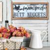 Acunny Funny Chicken Signs, Chicken Coop Decor, Farmhouse Wall Decor for Garden and Home view 3