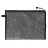 Sxhlseller Filethered Zipper File Bags, Transparent Nylon Mesh, 34.5 x 24.8 cm, Black view 1