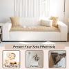 Thick Chenille Sofa Cover for 1–4-Seater, L/U-Shaped Sofas, Coffee, 70 x 210 cm view 2
