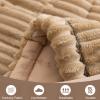 Thick Chenille Sofa Cover for 1–4-Seater, L/U-Shaped Sofas, Coffee, 70 x 210 cm view 3