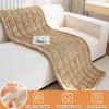 Thick Chenille Sofa Cover for 1–4-Seater, L/U-Shaped Sofas, Coffee, 70 x 210 cm view 4