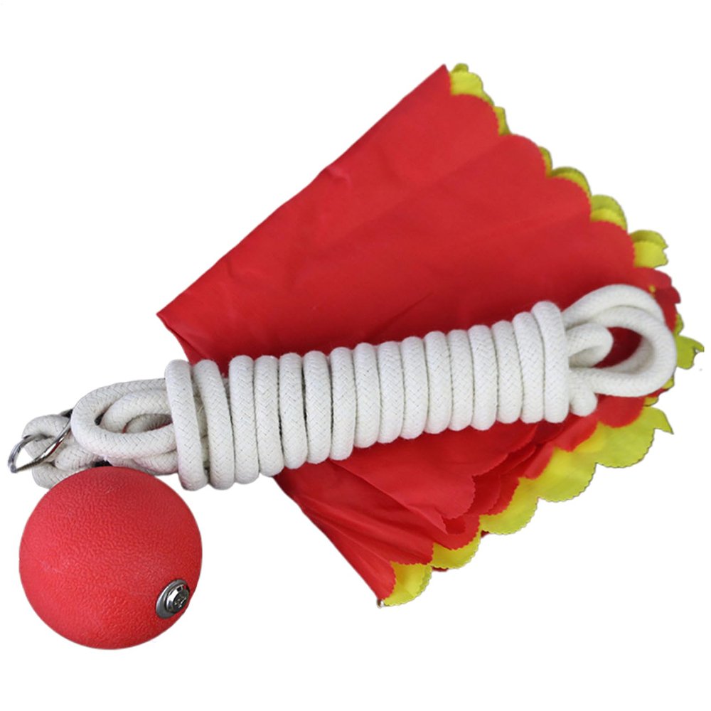 Rope Dart Meteor Hammer - Rubber Throwing Weight and Shoulder-Relief Ball