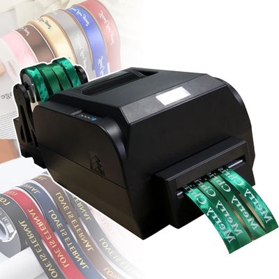 HTDRE Satin Ribbon Printer, 4-Row Digital Ribbon Printer with Holder