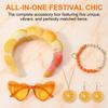 Byfoyif 5-Piece Aperol Costume Accessory Set for Women view 3