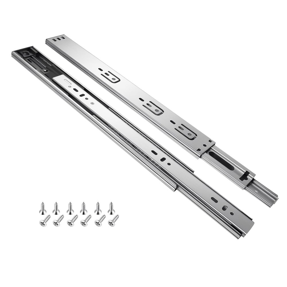 YIHAKIDS 400 mm Drawer Slides, 3-Section Full Extension, Soft-Close, 45 kg