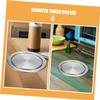 GLEAVI 2-Pack Recessed Stainless Steel Trash Can Lids with Swing Mechanism view 3