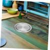 GLEAVI 2-Pack Recessed Stainless Steel Trash Can Lids with Swing Mechanism view 4