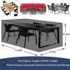 AJALGZ 420D Oxford Garden Furniture Cover, Waterproof, Windproof, UV-Resistant, 220 x 60 x 35 cm view 2