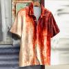 Military Green Men's T-Shirt – Bloody Halloween Graphic, Short Sleeve view 2