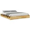 Solid Oak Bed Frame Without Mattress, 150 x 200 cm view 2