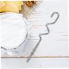 Hand Mixer Dough Hooks, 1 Set, Stainless Steel, Silver, Universal view 4