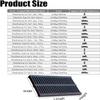 6-Piece Drainage Channel System for Driveways, Square Polymer Drain Grates with Non-Slip Surface view 2