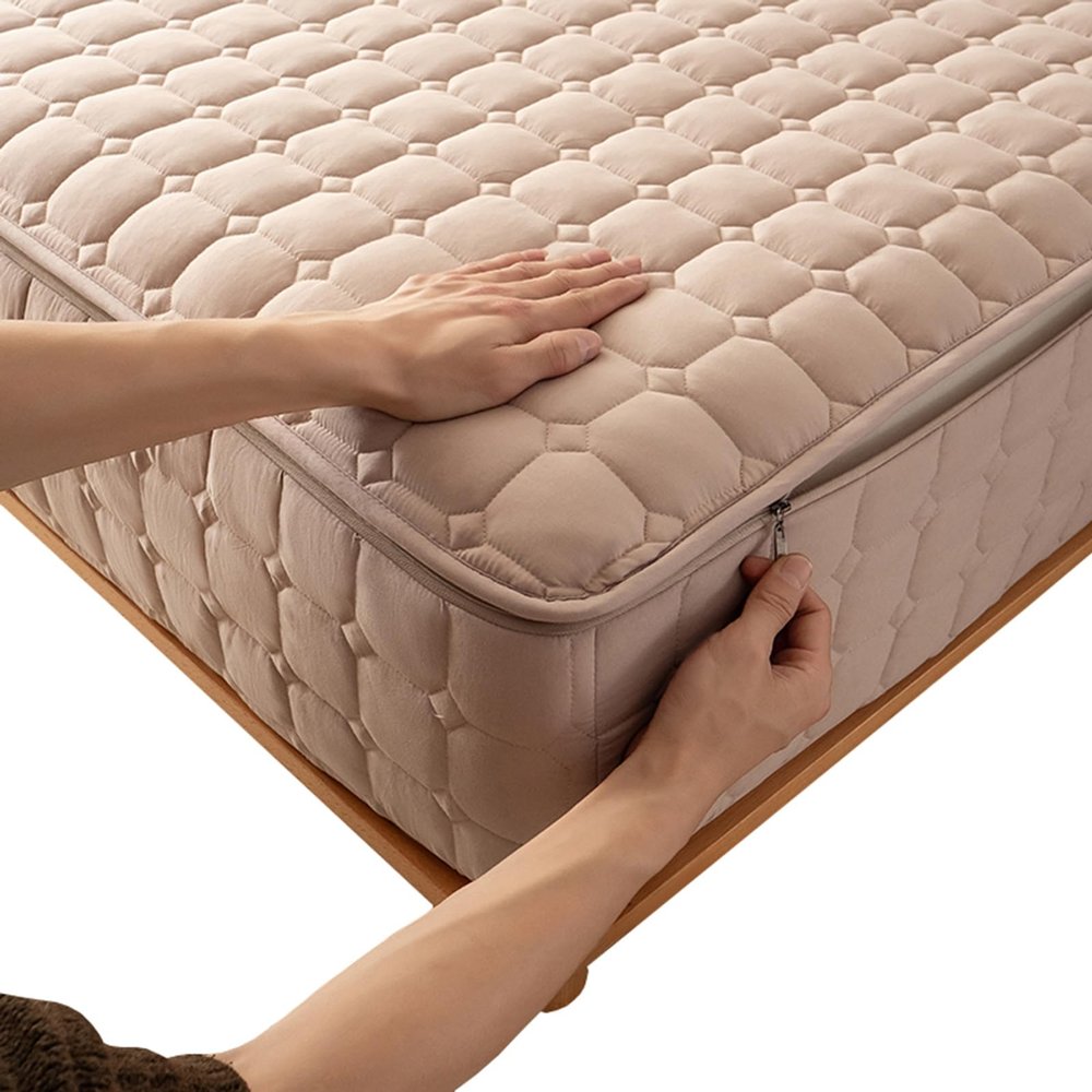 Breathable Zippered Mattress Cover, 80 x 200 + 12 cm