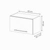 Vicco Fame-Line Wall Cabinet, White Country Style, 60 cm view 3