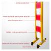 SnamicE Retractable Metal Barricade, Folding Safety Barrier with Wheels, Red 120 x 600 cm / Yellow 120 x 300 cm view 4