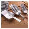 13-Inch Thickened Stainless Steel Ice Scoop, Gray, with Integrated Single Broom view 2