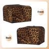 4-Slice Toaster Cover, Quilted Leopard Print view 3