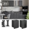 Vicco Fame-Line Kitchen Base Cabinet, Dark Gray, 60 cm view 4