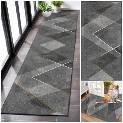 Modern Washable Non-Slip Hallway Runner Rug, 120 x 200 cm