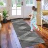 Modern Washable Non-Slip Hallway Runner Rug, 120 x 200 cm view 4
