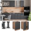 Vicco Fame-Line Kitchen Base Cabinet, Dark Gray, 60 cm view 4