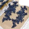 LZTDSBX Lace Trim Fabric Appliqué, 1 Pair Floral Wedding Lace Appliqués view 1