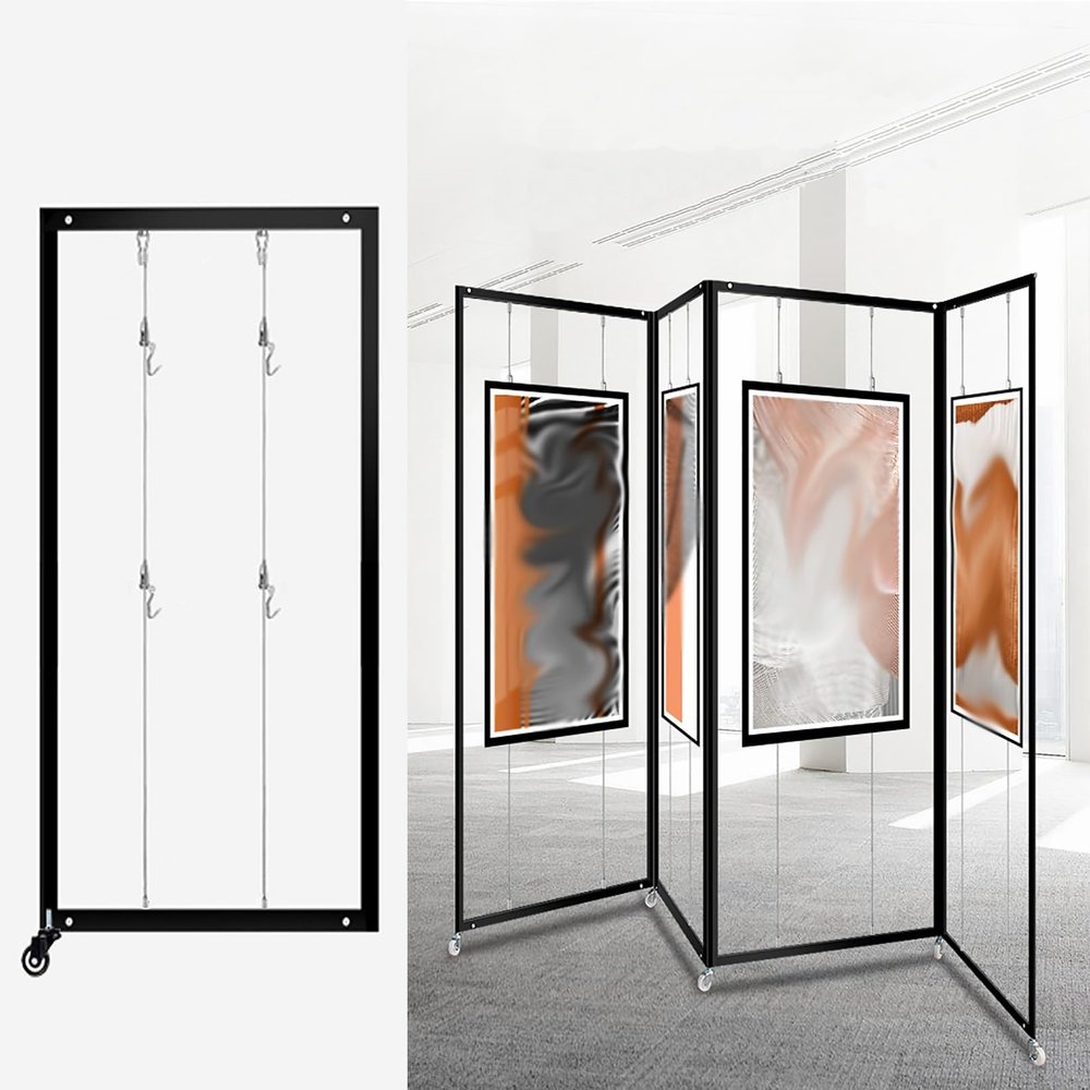 SARKEY Foldable Freestanding Poster and Picture Display Stand, 100 x 200 cm