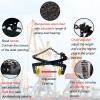 Adjustable Black Chain-Link Lifting Clamps, Vertical Plate Clamp with Non-Slip Rubber Pads, 11.8–20.1 in Opening view 3