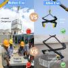 Adjustable Black Chain-Link Lifting Clamps, Vertical Plate Clamp with Non-Slip Rubber Pads, 11.8–20.1 in Opening view 4