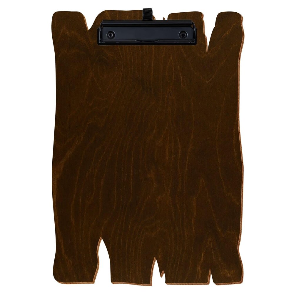 Btic Dark Oak Wood Clipboard for A3–A6, 3 mm Birch Plywood