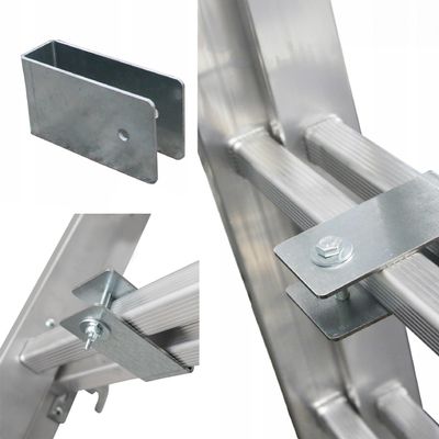 DRABEST Ladder Extension for Industrial Ladders, 95 x 25 mm, Stair-Leveling Adapter