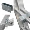 DRABEST Ladder Extension for Industrial Ladders, 95 x 25 mm, Stair-Leveling Adapter view 1