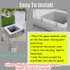 QHZYMX High-Security Roof Hatch Cover, 20 x 40 in (50.8 x 101.6 cm) view 4