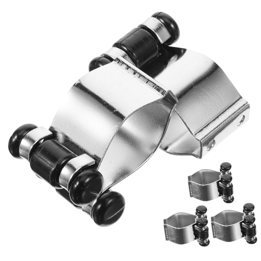 GALPADA Pool Cue Holders, 5-Piece Metal Set with Adjustable Clamp