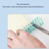 Plastic Binding Spines, 30 Rings, 19 mm, for A4/B5/A5 Paper, 150-Sheet Capacity, 10-Pack, Green view 3