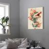 UIRINGART Chinese-Style Snake Floral Canvas Wall Art, Retro Floral Canvas Print, Elegant Poster for Guest Room Decor, 50 x 80 cm, Inner Frame view 4