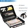 Funny Gorilla White 3-Ring Zipper Binder with Handle and Multiple Pockets view 4