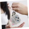 FONDOTIN Plush Earphone Case, Cat Design, Soft White Protective Cover Compatible with AirPods view 2