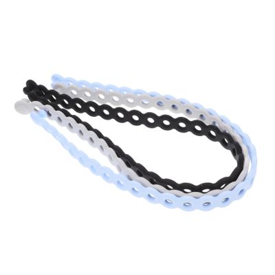 SHINEOFI 3-Piece Adjustable Silicone Bands, Multi-Purpose Cable Ties
