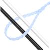 SHINEOFI 3-Piece Adjustable Silicone Bands, Multi-Purpose Cable Ties view 3